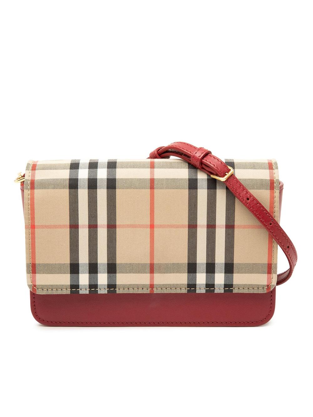 Burberry House Check Trimmed Leather #343619B59B